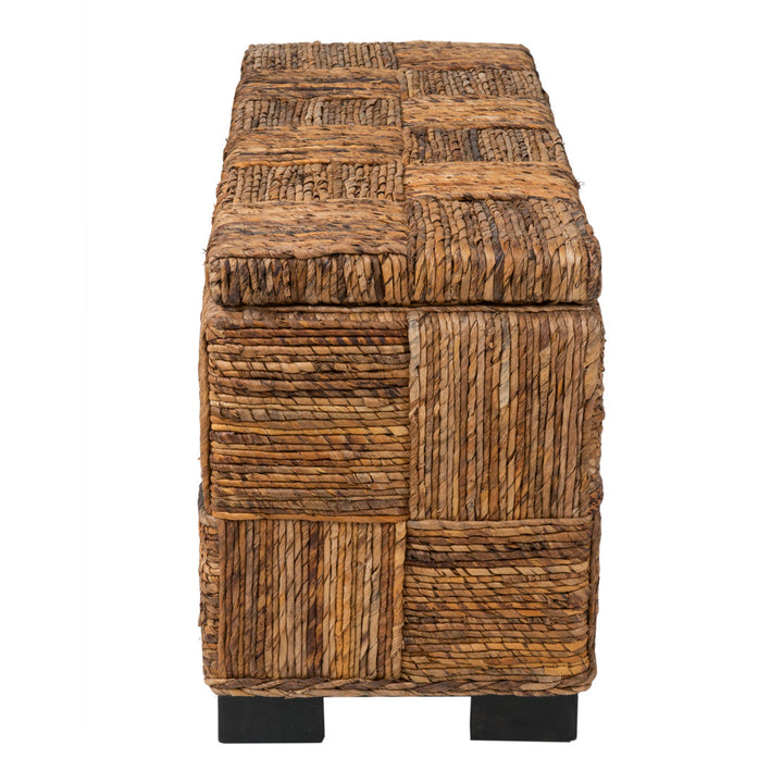 Castiel Wicker Flip Top Storage Bench Sand & Stable™