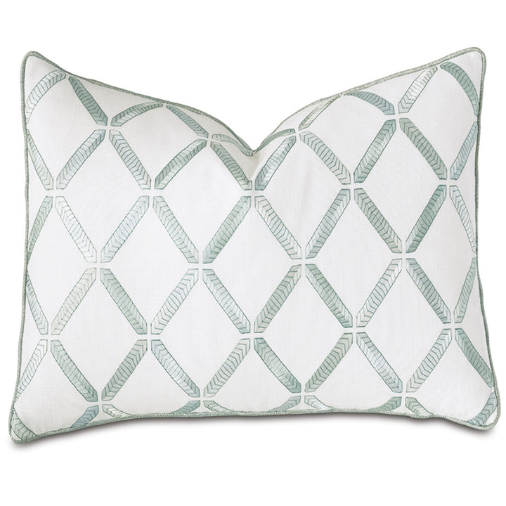 Brentwood by Barclay Butera Embroidered Decorative Rectangular Pillow Cover & Insert Eastern Accents