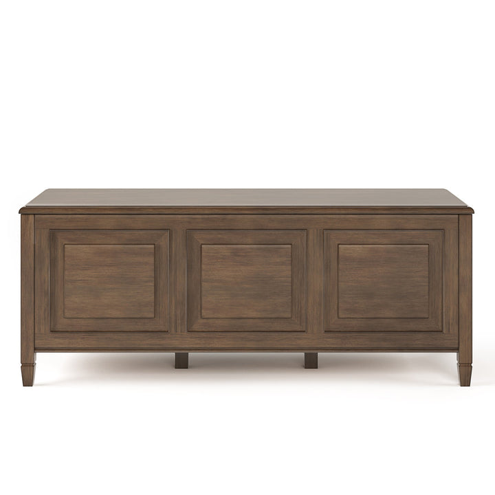 Connaught Wood Flip Top Storage Bench Simpli Home