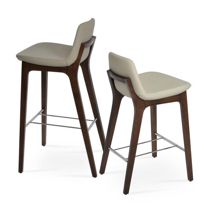 Pera HB Wood Bar & Counter Stool sohoConcept Color: Brown Seat Height: Bar Stool (29" Seat Height)