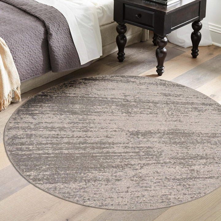 Croslin Gray Area Rug Wade Logan® Rug Size: Round 6'1"