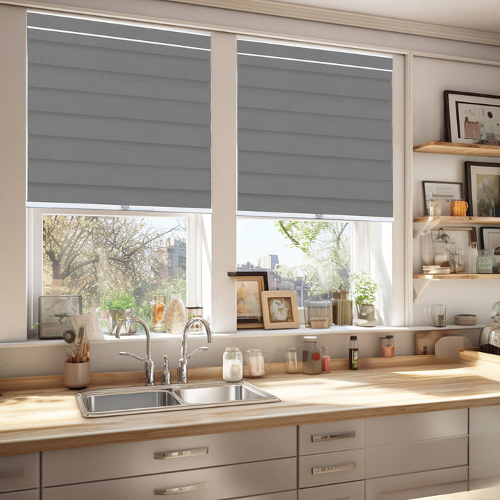 Premium Room Darkening Roller Shade Latitude Run® Length & Width: 41"W x 72"L, Finish: Basic Slate