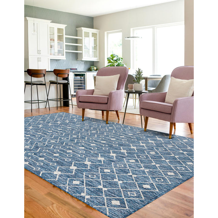 Innsbrook Southwestern Power Loom Teal Indoor/Outdoor Area Rug Laurel Foundry Modern Farmhouse® Rug Size: Rectangle 8' x 11'4"