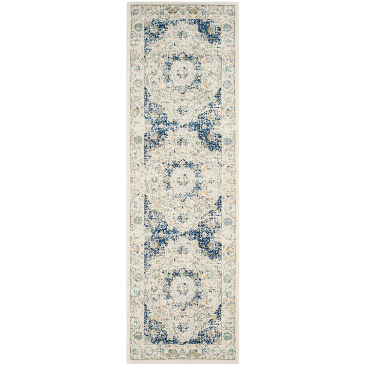 Annette Oriental Ivory/Blue Area Rug Langley Street® Rug Size: Runner 2'2" x 9'