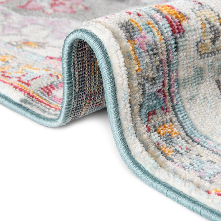 Haefner  Floral Orange/Gray/Blue Area Rug Langley Street® Rug Size: Rectangle 4'3" x 6'