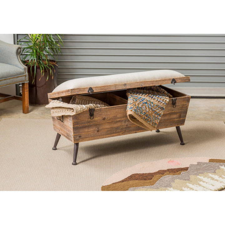 Annie Solid Wood Flip Top Storage Bench Sand & Stable™