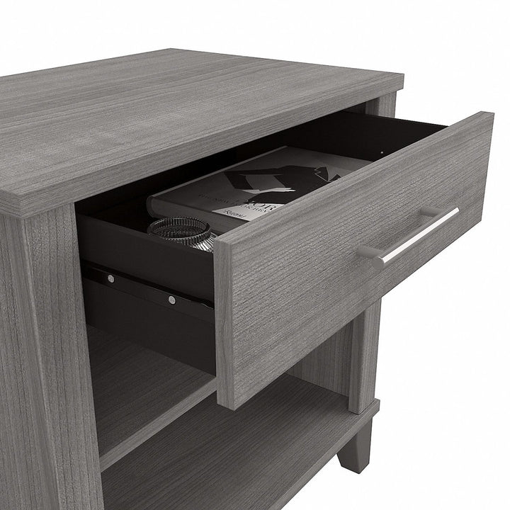 Laia 1 - Drawer Nightstand in Ash Gray Union Rustic Color: Platinum Gray