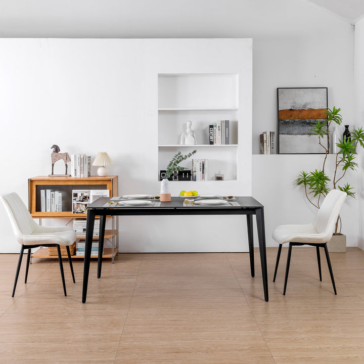 Birkland Dining Chair (Set of 6) Everly Quinn Upholstery Color: White