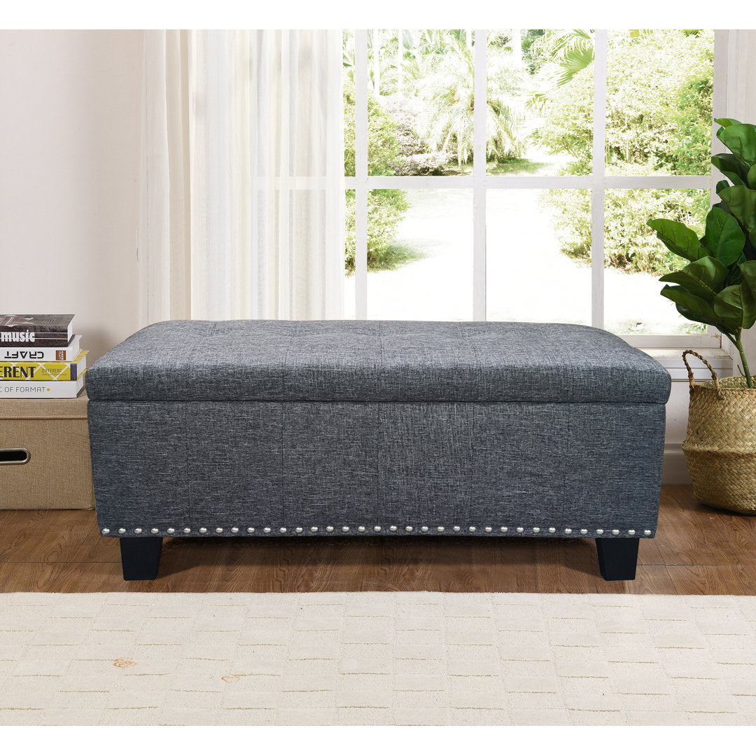 Hubler Upholstered Flip Top Storage Bench Andover Mills™