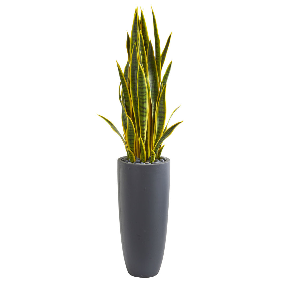 Brieya 30'' Artificial Snake Plant in Planter Wade Logan®