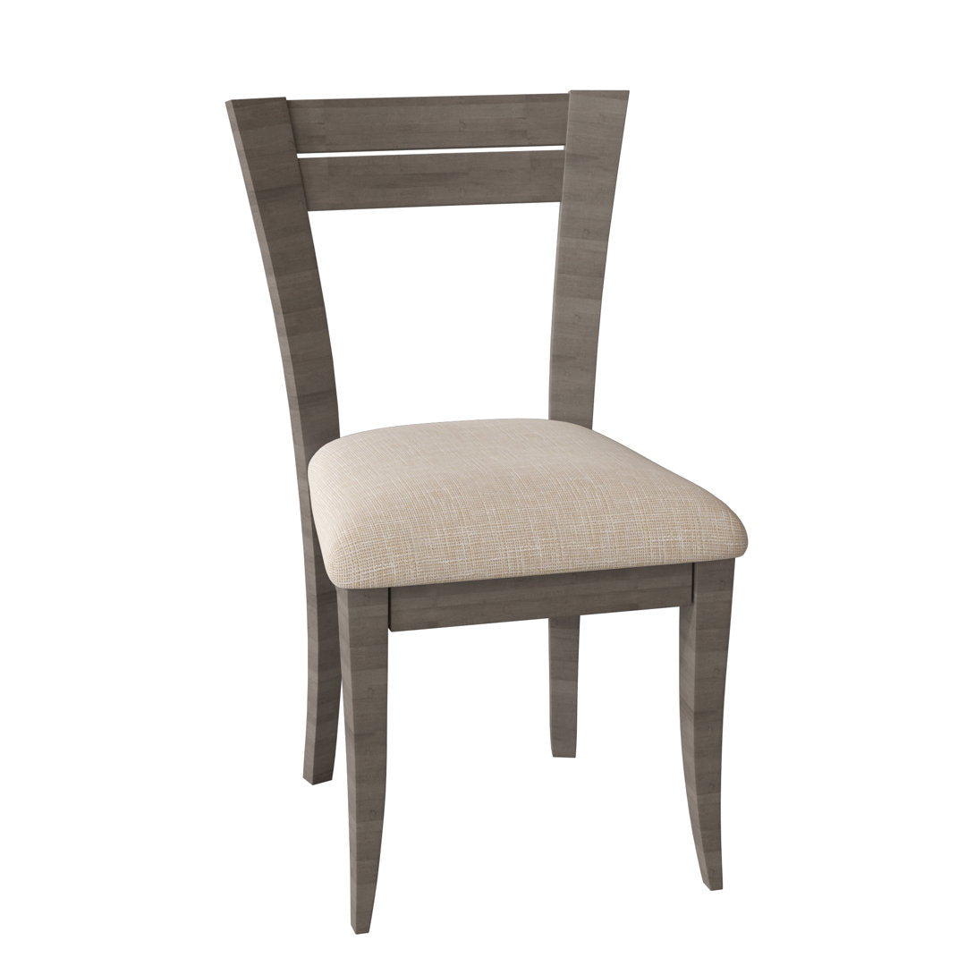Claverley Ladder Back Side Chair Red Barrel Studio® Upholstery Color: Impression, Frame Color: Shadow