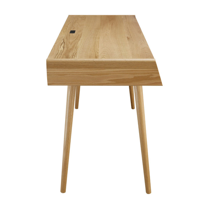 Evins Solid Wood Writing Desk Trule