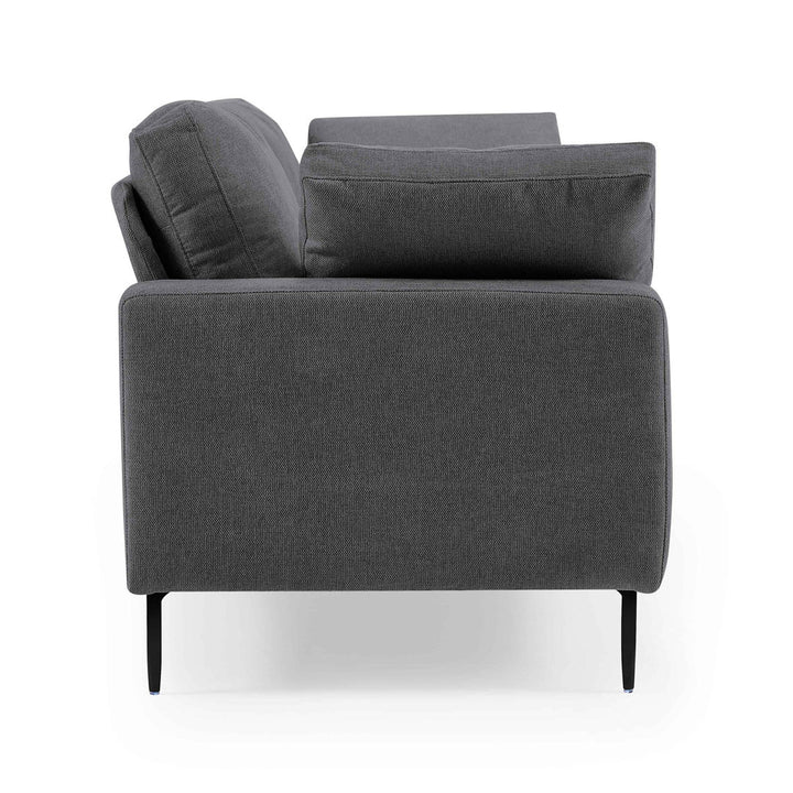 Jeses MINIMORE Modern Style Etta 84.3" Mid-Century Modern Design Sofa Corrigan Studio® Fabric: Dark Gray Linen Blend