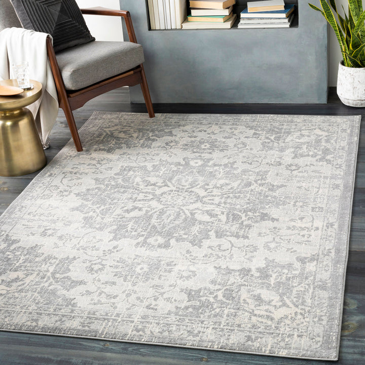 Hilyard Machine Oriental Gray Area Rug Laurel Foundry Modern Farmhouse® Rug Size: Rectangle 7'10" x 10'3"