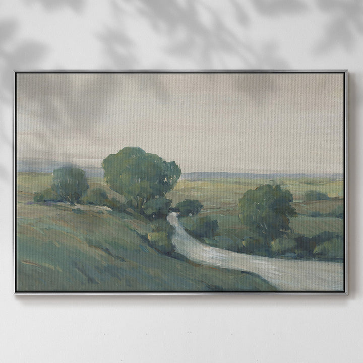 Running Creek I Premium Framed Canvas- Ready To Hang Red Barrel Studio® Size: 25" H x 37" W x 2" D Format: Silver Floater Framed Canvas