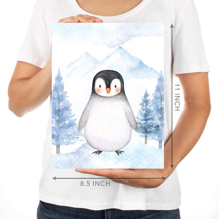 Davlos Penguin, Owl, Winter Fox, Bear, Seal 6-Piece Set Paper Print Harriet Bee