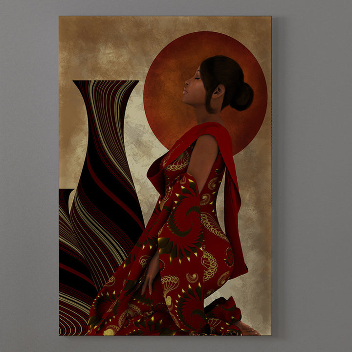 Devoted Prayer 2 Christian African American' Graphic Art Print on Canvas World Menagerie Size: 18" H x 12" W x 2" D