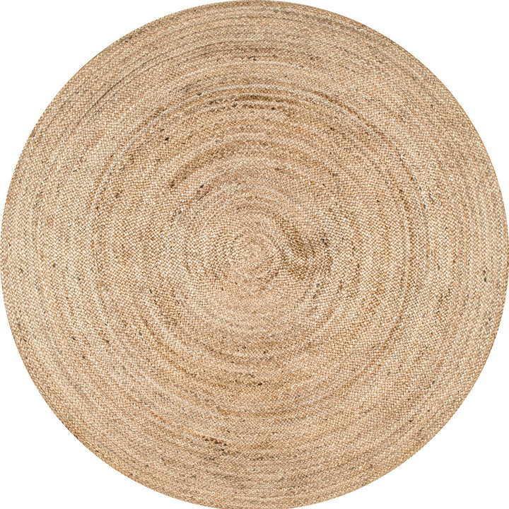 Natural Jute Area Rug Breakwater Bay Rug Size: Round 6'