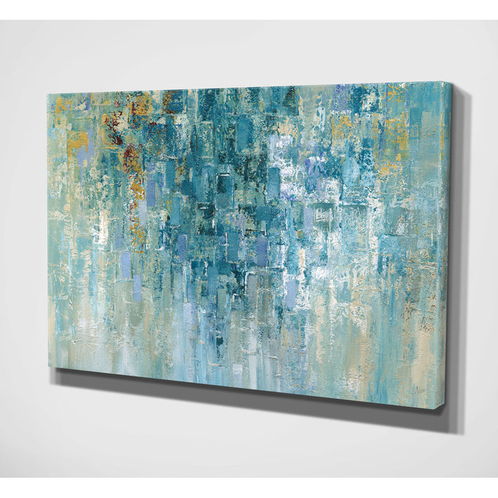 I Love the Rain by Nan - Graphic Art Print on Canvas Wade Logan® Size: 24" H x 32" W x 1.5" D