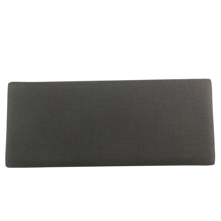 Collantes Upholstered Storage Bench Alcott Hill® Upholstery: Charcoal/Mattet Chrome Nailhead