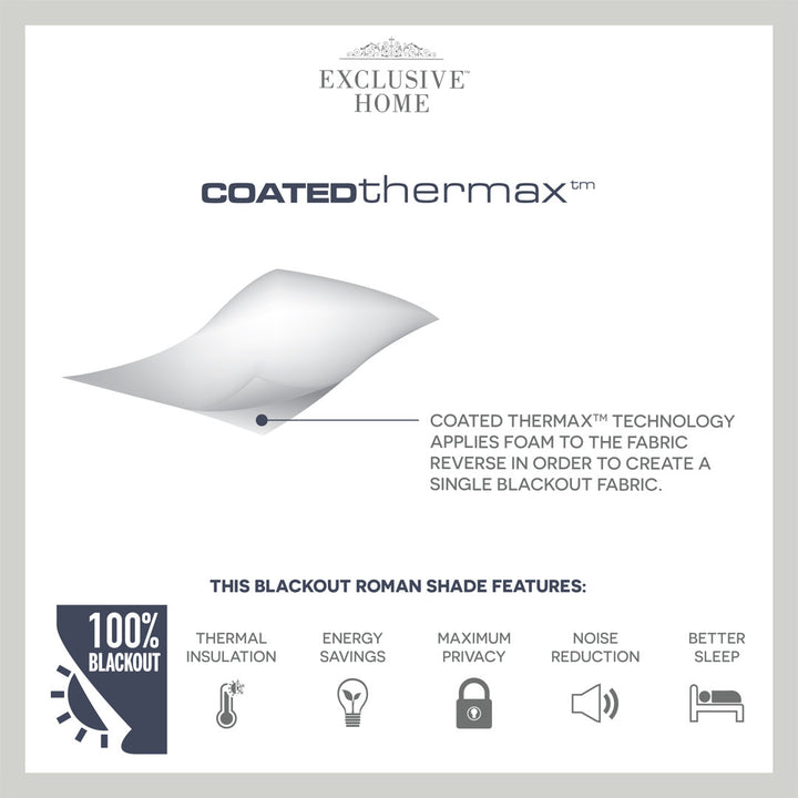 Exclusive Home Prague Trellis 100% Blackout Roman Shade Amalgamated Textiles Color: White Width: 34" W