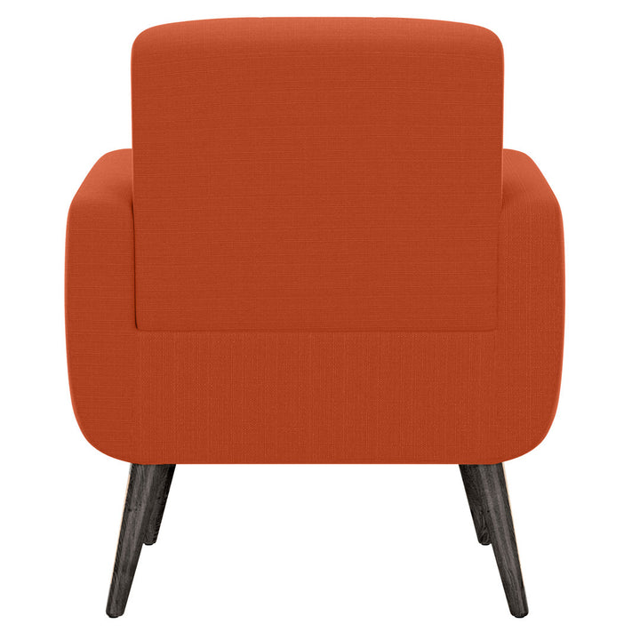 Caleena 29.5" Wide Tufted Armchair Wade Logan® Fabric: Orange Polyester