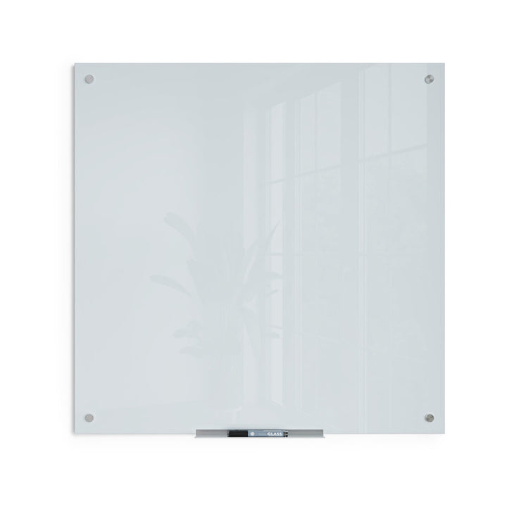 Wall Mounted Magnetic Glass Board U Brands Size: 35" x 35"