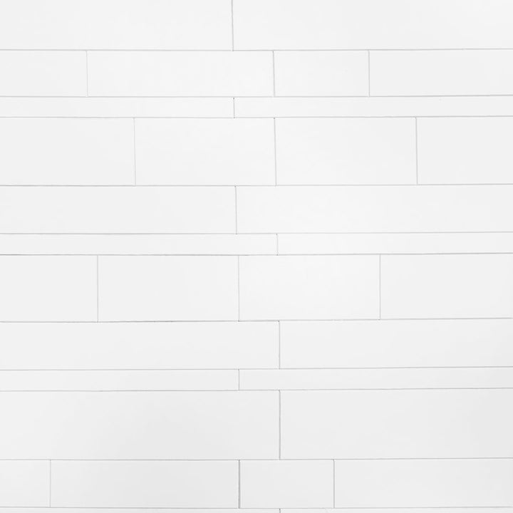 Easy Luxe 12" x 12" Stone Composite Peel & Stick Mosaic Tile (0.96 Sq. Ft. / Sheet) Bond Tile Color: White