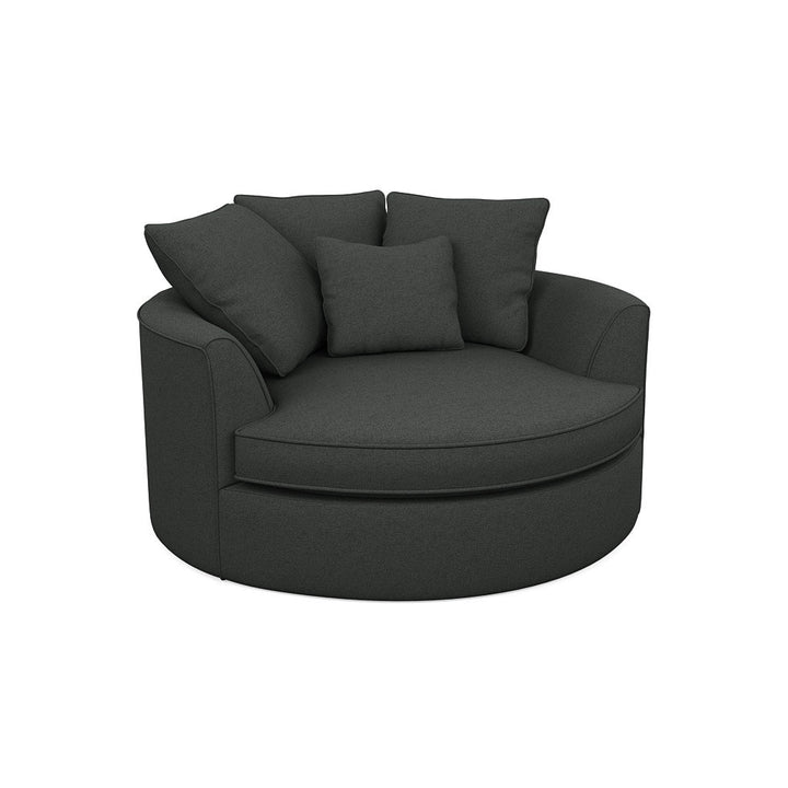 Ashonte Anjuan 61" Wide Polyester Barrel Chair Wade Logan® Fabric: Entice Steel