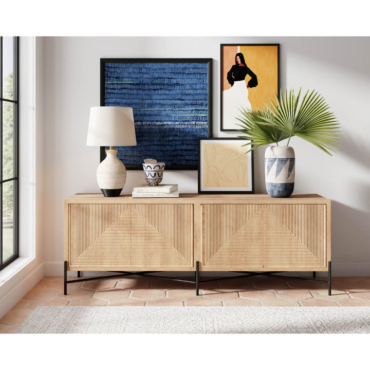 Manila 78" Wide Mango Wood Sideboard Joss & Main