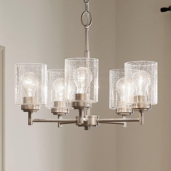 Winslow 5 - Light Shaded Traditional Chandelier Kichler Lighting Finish: Brushed Nickel
