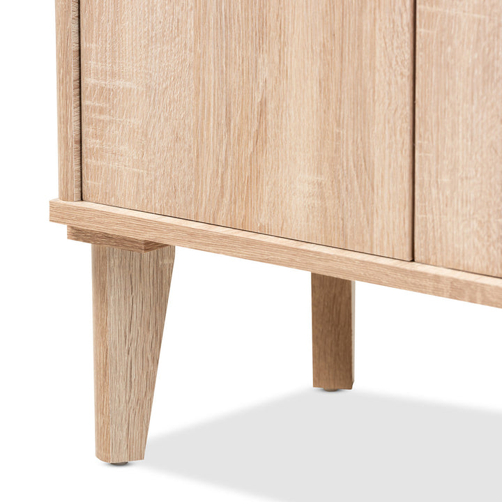 2-Door Wood Entryway 10 Pair Shoe Storage Cabinet Hokku Designs