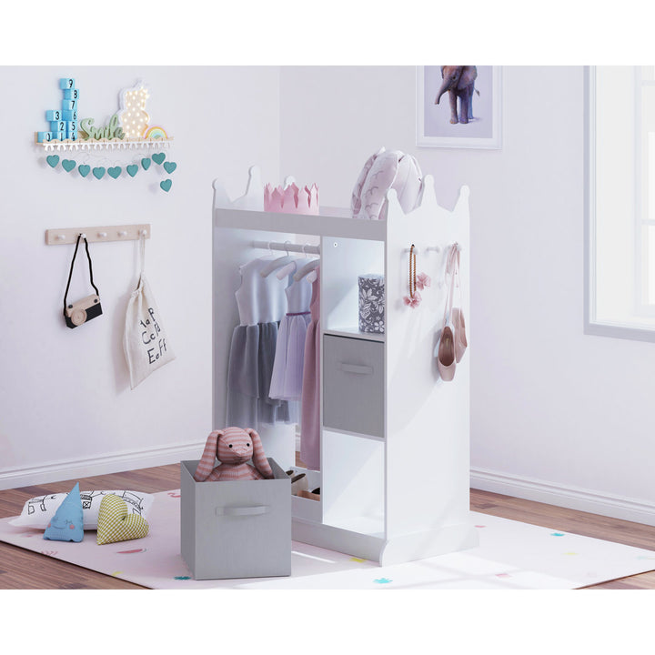 Helen Armoire Gemma Violet Color: White