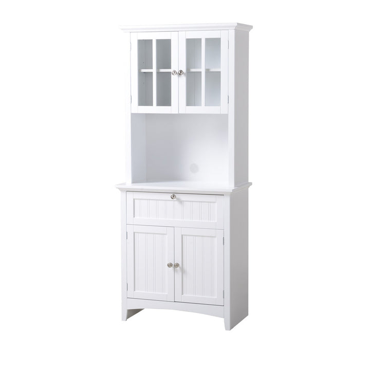 Sorens 70.25" Kitchen Pantry Highland Dunes Finish: White