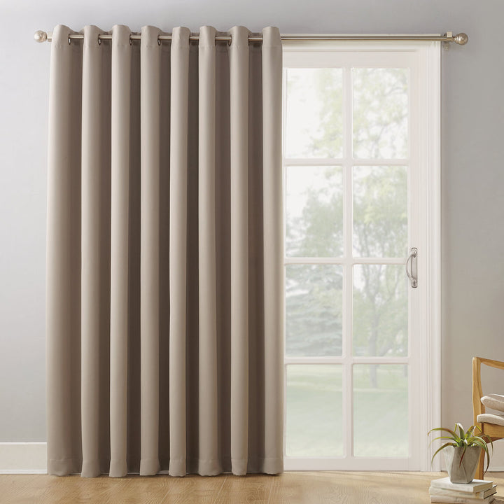 Wayfair Basics Thermal Blackout Grommet Sliding Patio Door Curtain Panel Wayfair Basics® Curtain Color: Stone