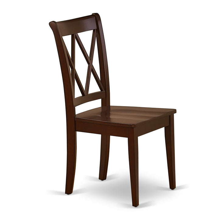 Letitia Solid Wood Double X-Back Side Chair (Set of 2) Lark Manor™ Color: Mahogany