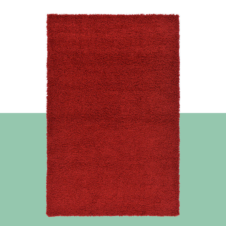 Angeline Cherry Red Area Rug Ebern Designs Rug Size: Rectangle 9' x 12'2"