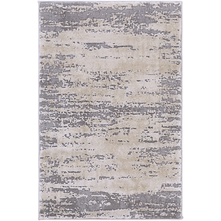 Bridgeton Abstract Gray/Khaki Area Rug Greyleigh™ Rug Size: Square 7'10"