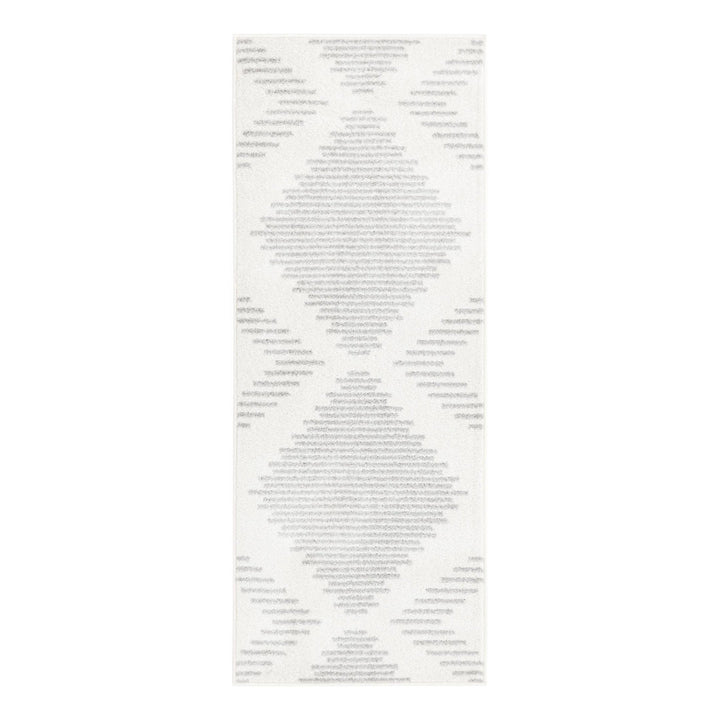 Cohutta Geometric Grey and Ivory Area Rug The Twillery Co.® Rug Size: Runner 2' x 5'