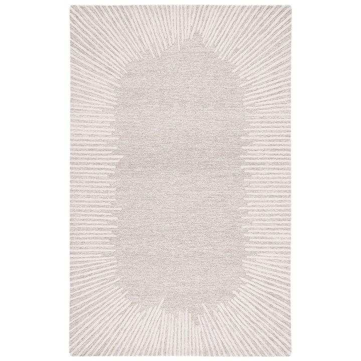 Antonyio Abstract Handmade Tufted Area Rug in Natural/Ivory Wade Logan® Rug Size: Rectangle 10' x 14'