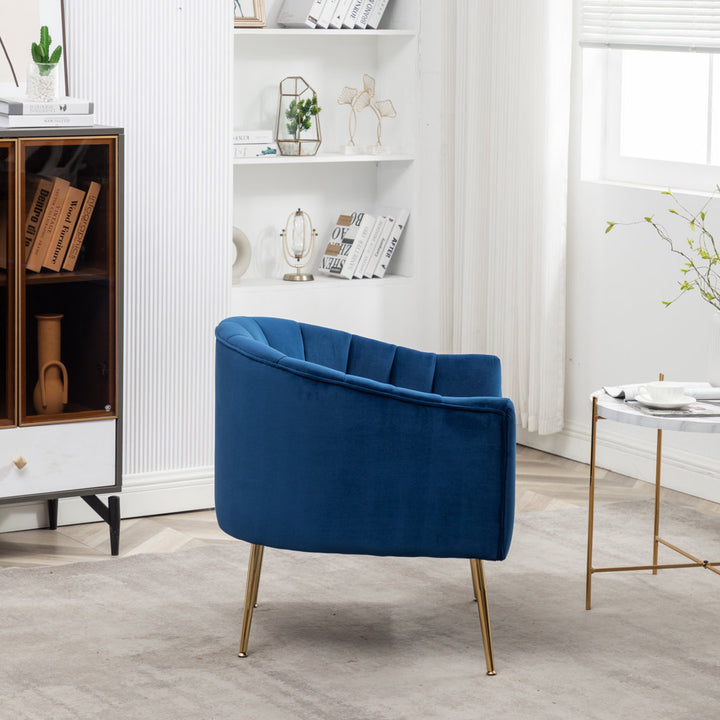 Murrow 28" W Tufted Velvet Armchair Willa Arlo™ Interiors Fabric: Navy Velvet