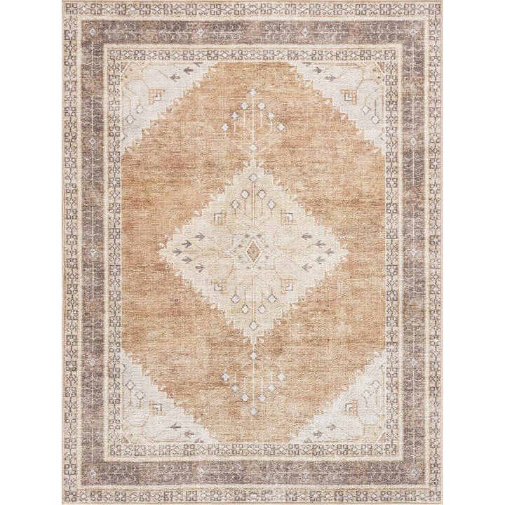 Albar Moroccan Machine Washable Brown Area Rug Foundry Select Rug Size: Rectangle 3'11" x 5'11"