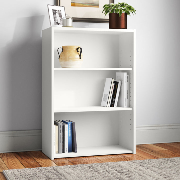 Arisztid 35.28" H x 24.57" W Standard Bookcase Lark Manor™ Color: Soft White