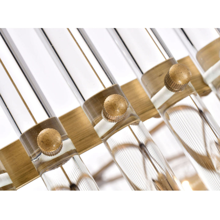 Kaan 5 - Light 20.2" Brushed Brass Candle Style Crystal Drum Chandelier Willa Arlo™ Interiors