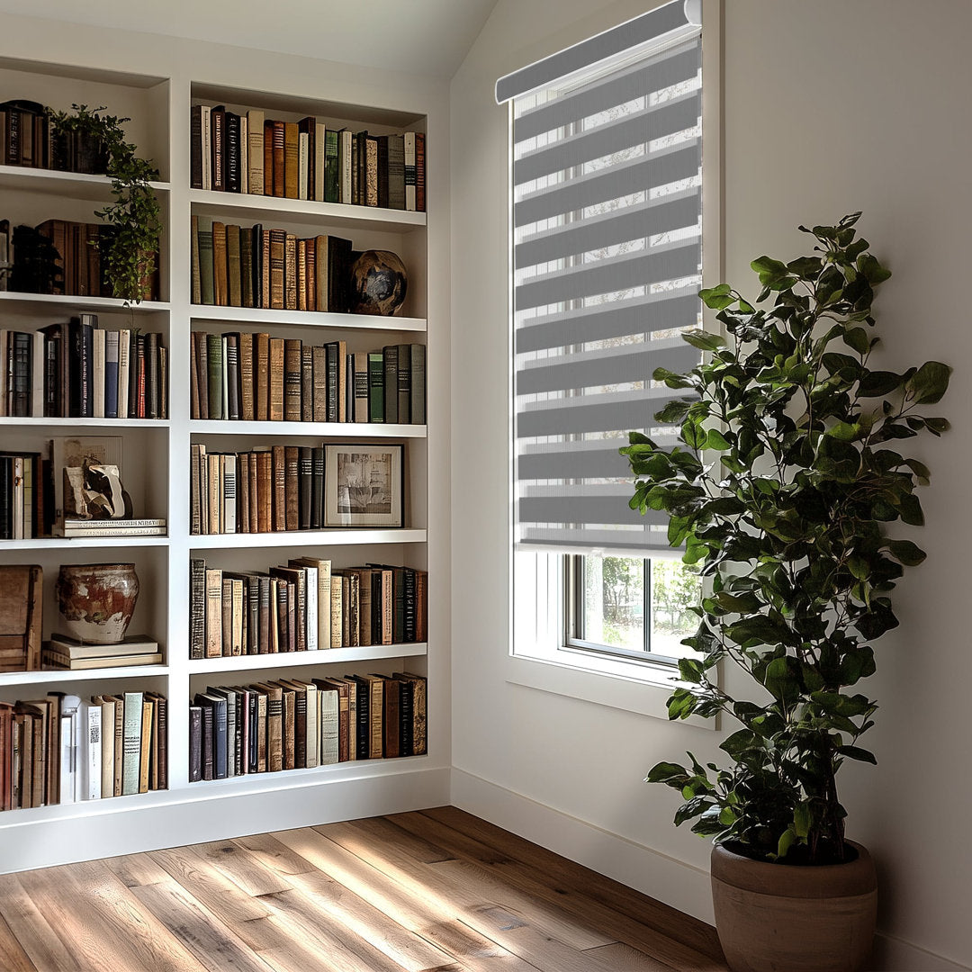 Premium Room Darkening Roller Shade Latitude Run® Length & Width: 70"W X 72"L, Finish: Basic Slate