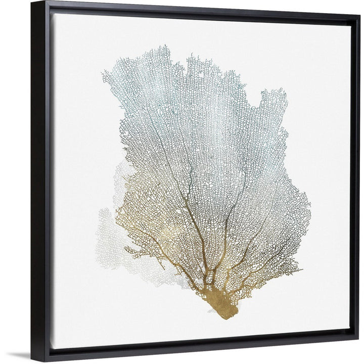 Delicate Coral I by Isabelle Z - Painting Print on Canvas Beachcrest Home™ Size: 32" H x 32" W x 1.75" D Format: Black Floater Framed Canvas