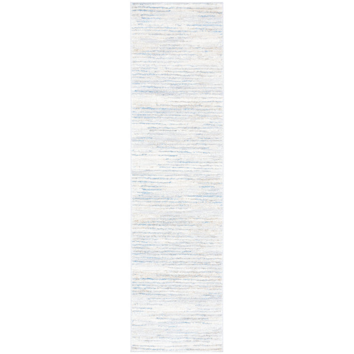 Minkley Striped Gray/Blue/Ivory Area Rug Sand & Stable™ Rug Size: Runner 2'2" x 8'
