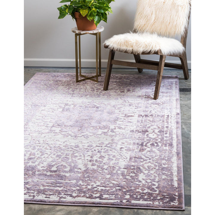 Alissa Oriental Violet Area Rug Grovelane Rug Size: Rectangle 8' x 10'