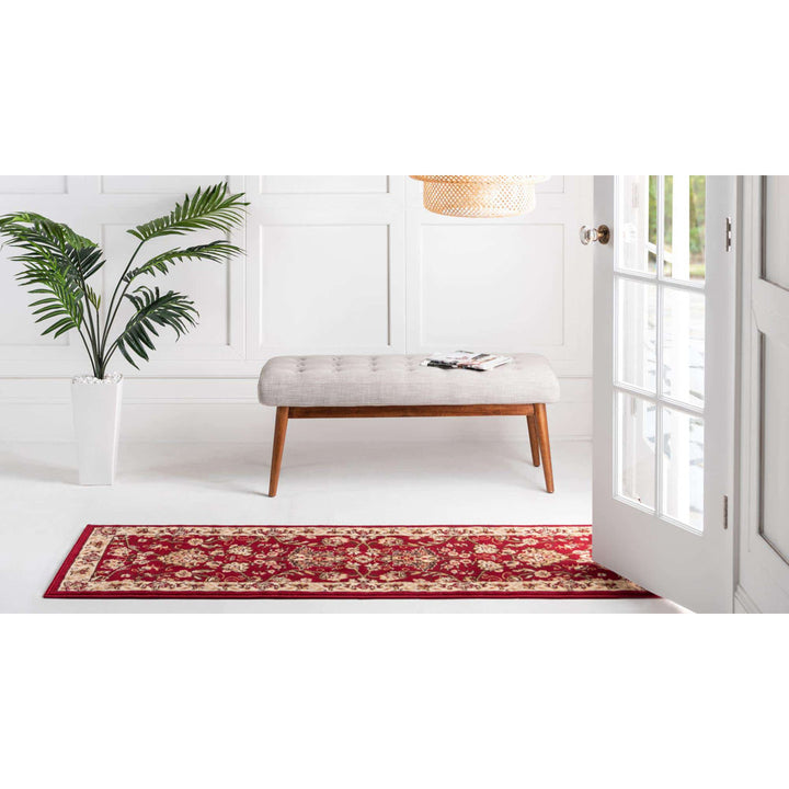 Bhatari Oriental Burgundy Area Rug Winston Porter Rug Size: Runner 2'11" x 16'5"