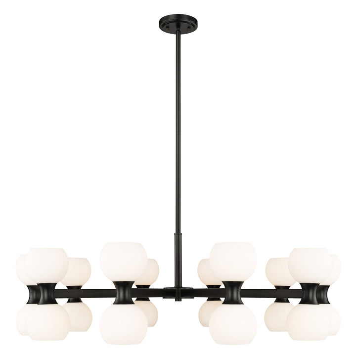 Anner 20 - Light Modern Linear Chandelier Corrigan Studio® Finish: Matte Black